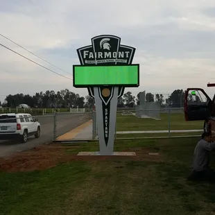 Digital School marquee at Fairmont in Sanger, CA.