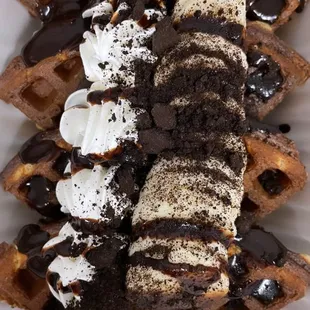 Protein waffle oreo chocolate
