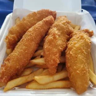 #5 fried fish and fries. Yum!