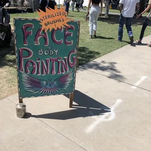 Face painting $20 sweet lady!!! 05/01/22