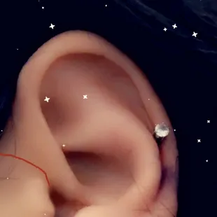 Helix piercing