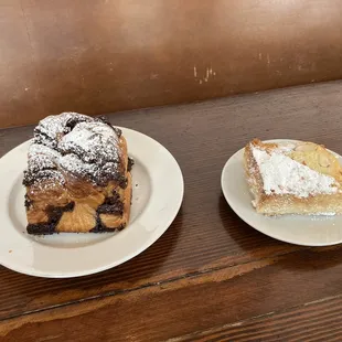 Nutella swirl (my fave) &amp; almond