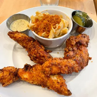 Southern Fried Chicken with mac &amp; cheese
