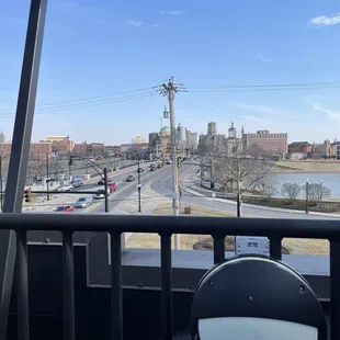 View from the rooftop patio.