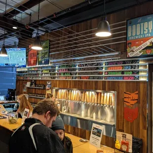 Main bar.  Normally 20+ beer on draft, all made in house.