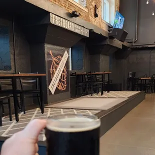 Pint and the stage