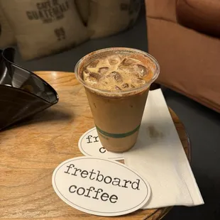 Iced Con Miel with quad shot... GLORIOUS!