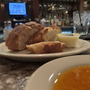 Fresh made bread and dipping oil