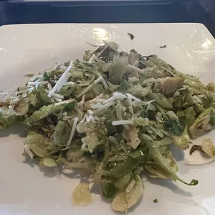 Shaved brussels sprouts