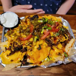 Pulled pork nachos