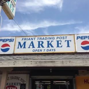 the front of the store