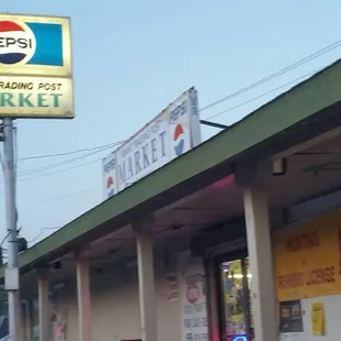 the front of the building