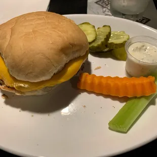 Small cheeseburger