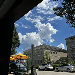 a view of a city street
