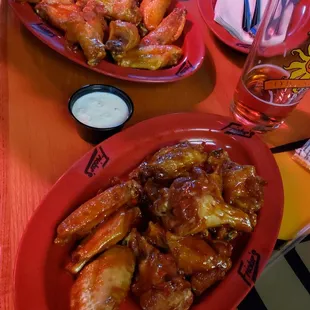Bourbon Molasses and Honey Mustard Wings at Frickers Findlay