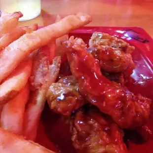 Teriyaki sauce on chicken