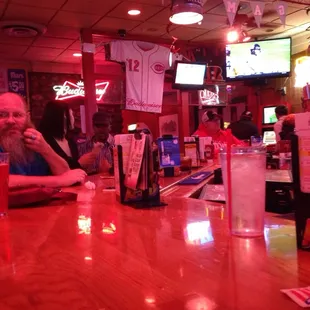 Well it's a sports bar.