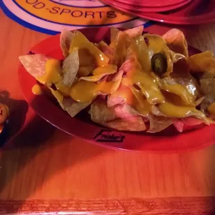 Nachos and cheese