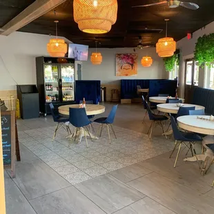 the interior of the restaurant