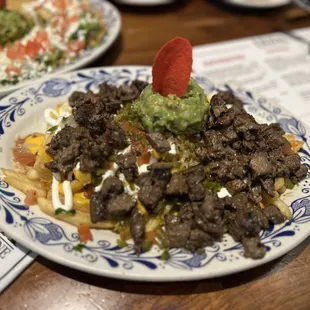 Nacho Fries with beef