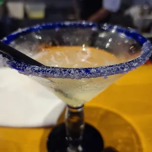 a margarita in a martini glass
