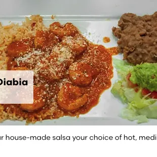 Camarones a la Diabia