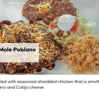 Enchiladas de Mole Poblano