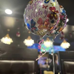 a birthday balloon