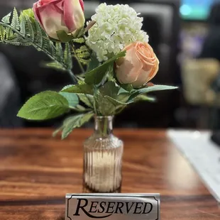 a vase of flowers