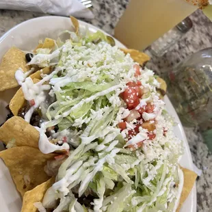 Nachos and Texas margarita