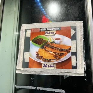 Birria tacos special