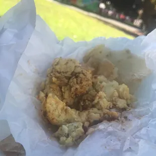 Garbage- breakfast burrito $8 (no fries, barely any chorizo, mostly egg and egg)