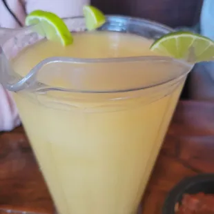 Frozen peach margarita
