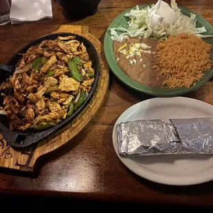 Chicken fajitas