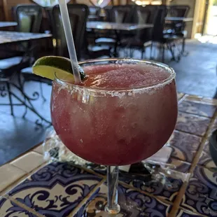 a glass of watermelon