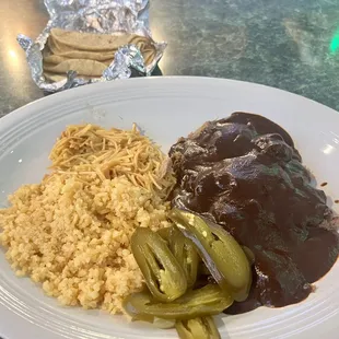 Mole with Carnitas