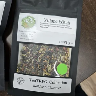 Lots of tea blends to try