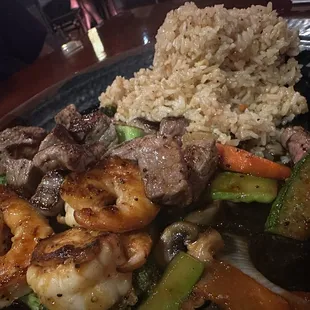 Hibachi steak and shrimp