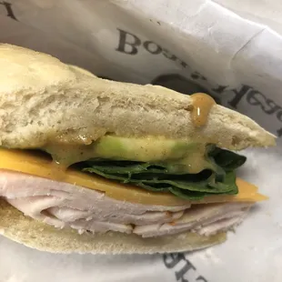 Turkey Apple Sandwich cross section....delicious!