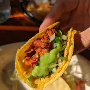 Close up look of the al pastor