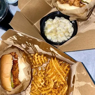 The Hotstepper Sandwich and Fancy Chick Sandwich