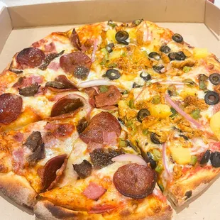 a pizza in a box