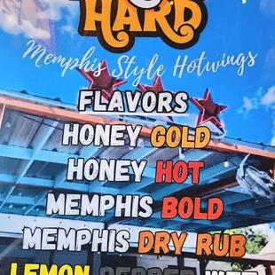 the menu for a restaurant