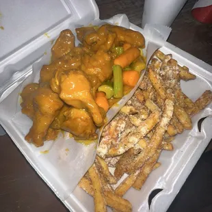 Honey Gold with Galic Parm Fries