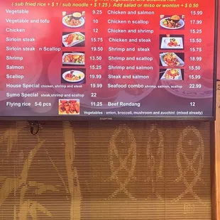 pizza, menu