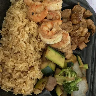 Hibachi Chicken and Shrimp