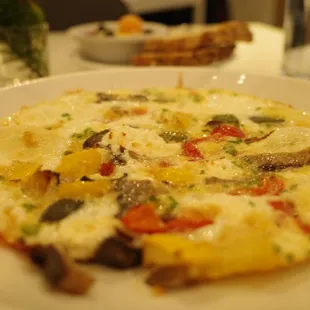 a plate of food on a table