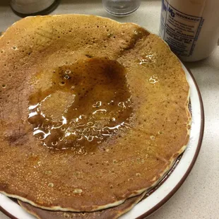 Great way to start a day! Short stack with coffee