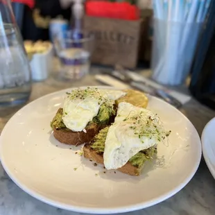 a plate of food on a table