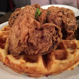 Fried Chicken & Cheddar Waffle